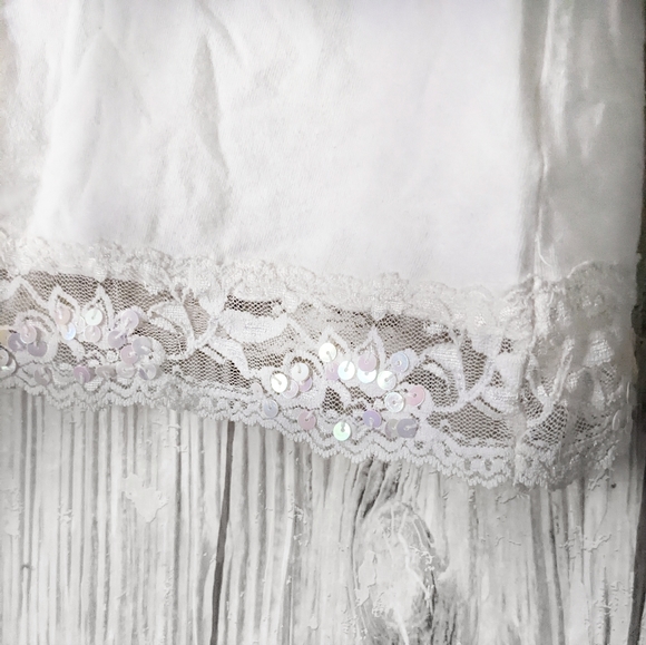 Vintage Cloud Nine 90s White Spaghetti Strap Tank Top - Picture 4 of 5